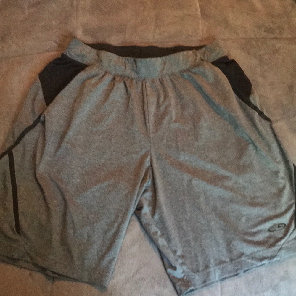 Grey gym shorts